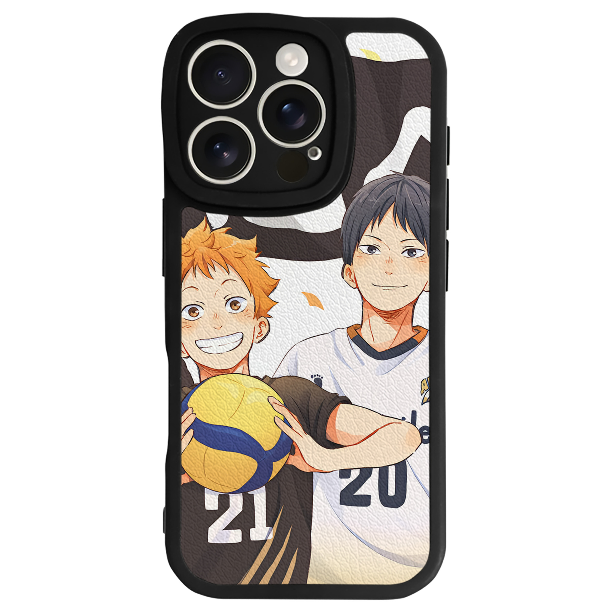 （画像用） ハイキュー!! Haikyu!! 【iPhone 16シリーズ対応】シリコンスマホケース（レザー調） 材質：シリコン